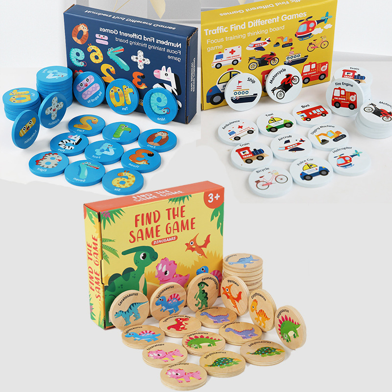 Board Game Life - Jogo de Memória Educacional de Madeira