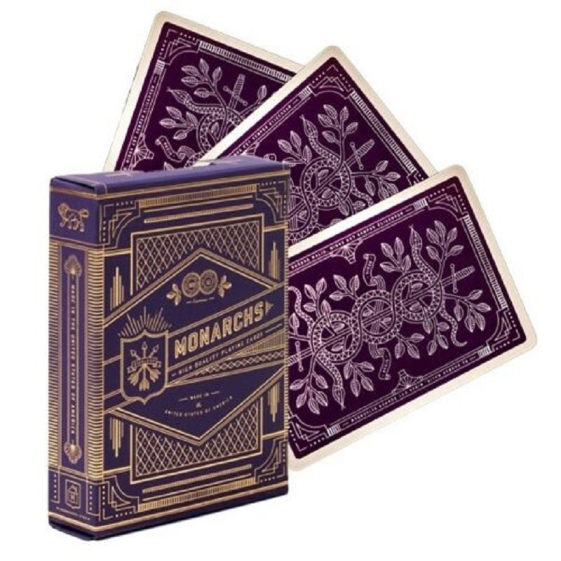 Board Game Illustration - Cartas de jogo monarca roxa da