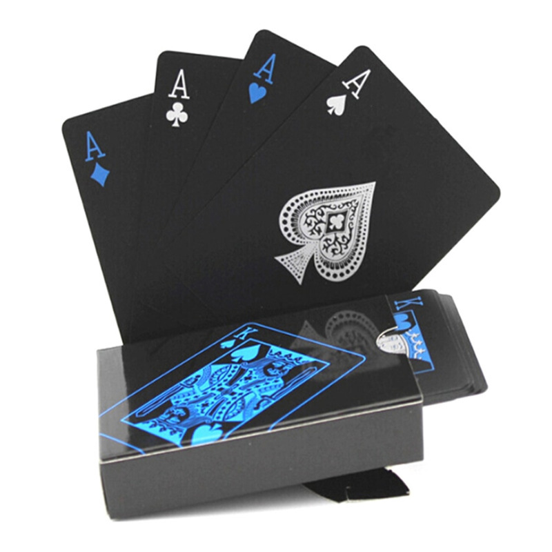 Board Game Illustration - Cartas de jogo de plástico preto