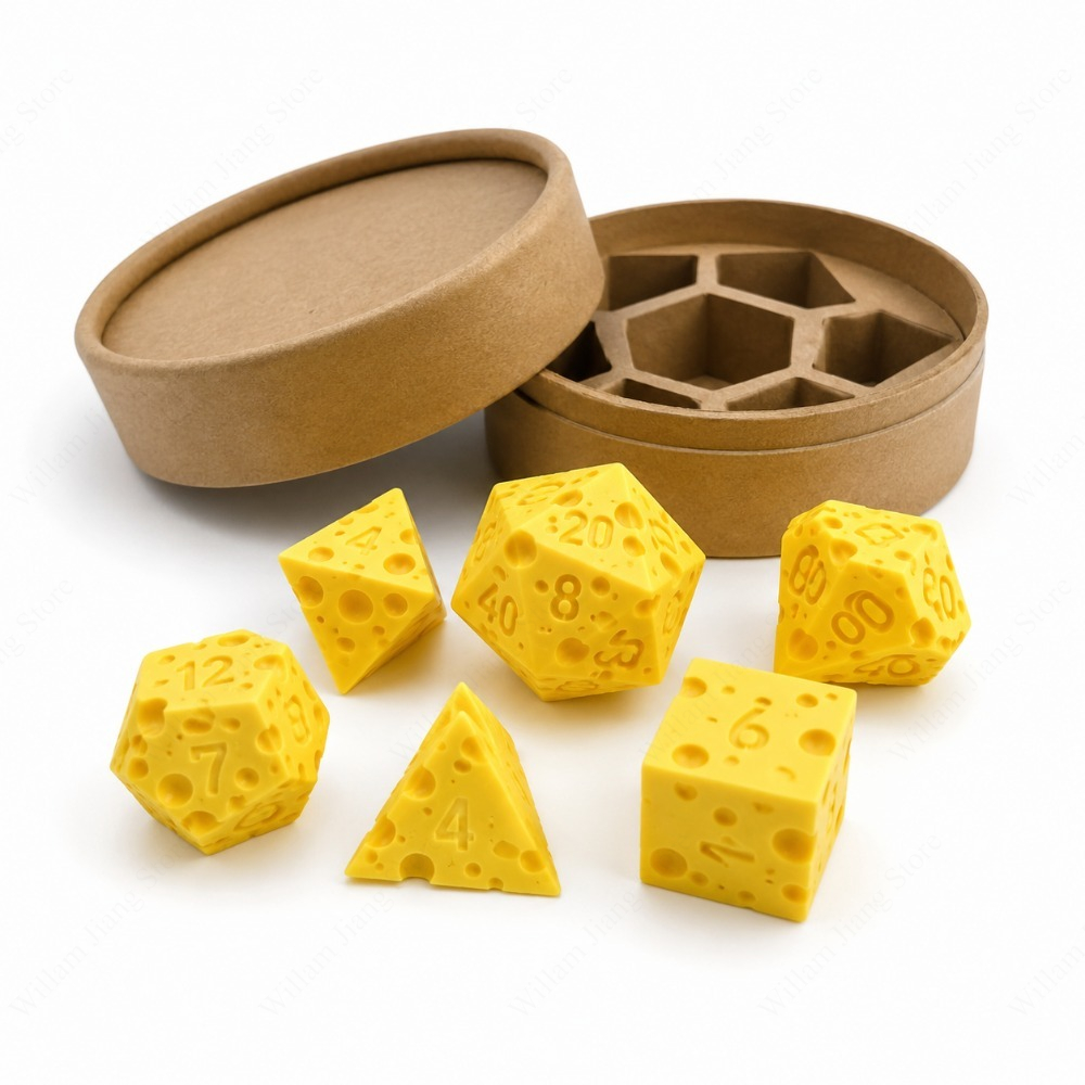 Board Game Print - Conjunto de Dados de Queijo Impressos