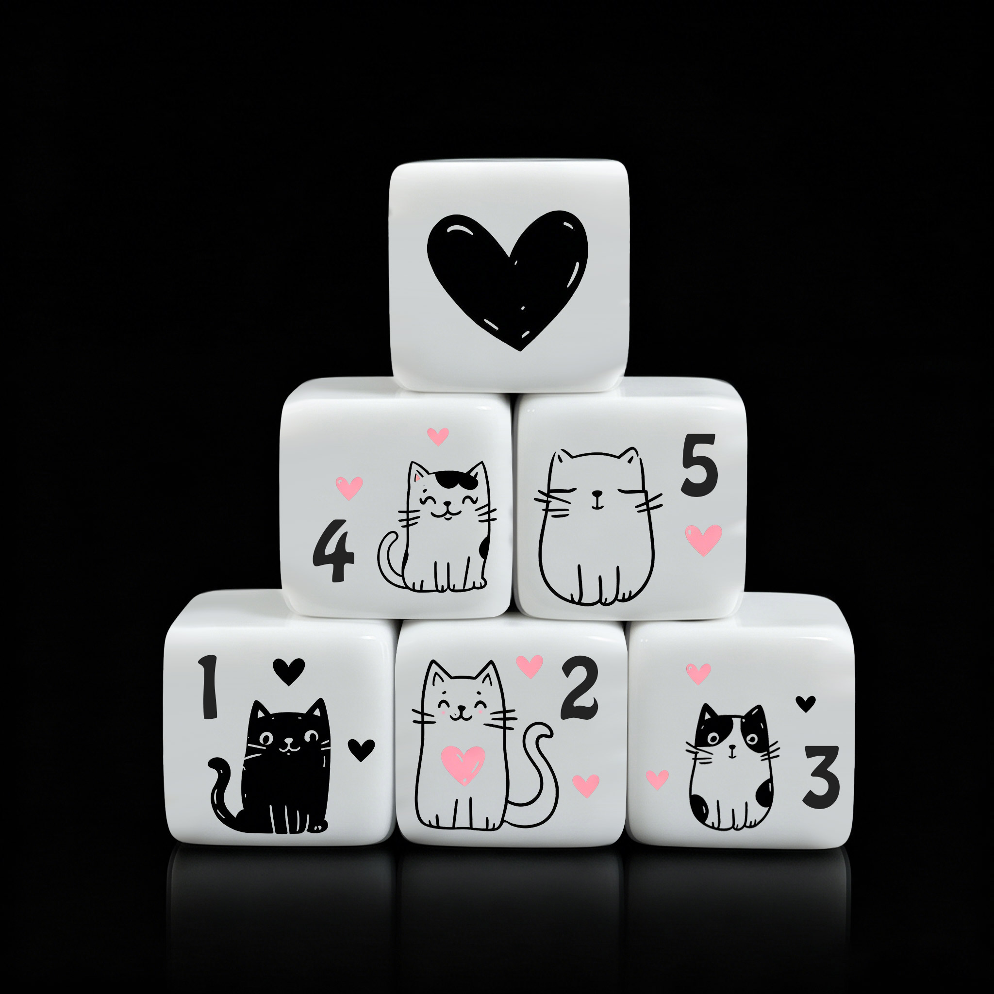 Board Game Illustration - Conjunto de 12 Peças de Dados