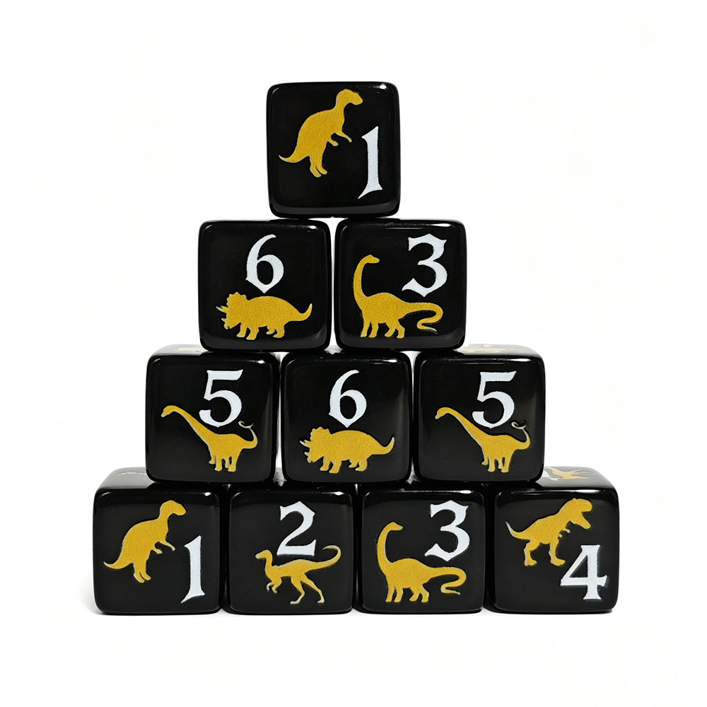Board Game Print - 12 Peças de Dados de Acrílico