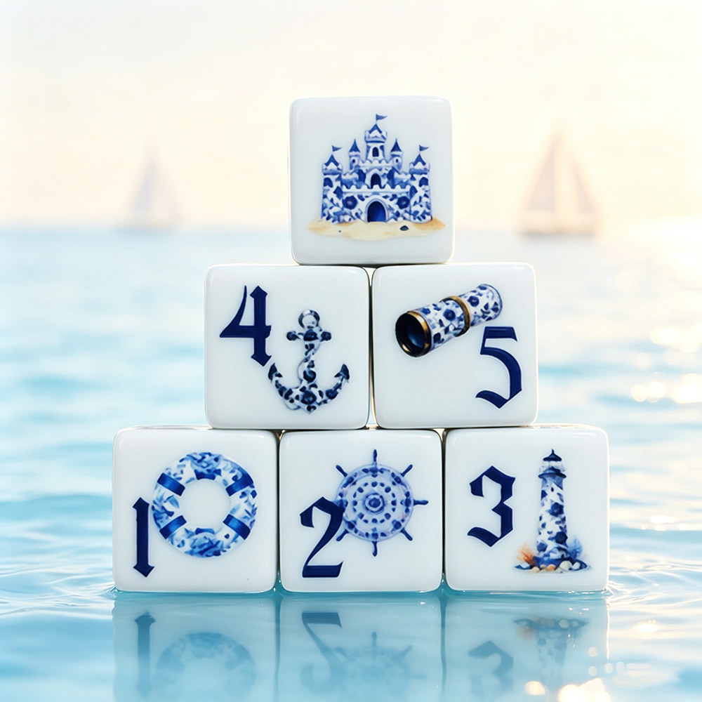 Board Game Print - 12 Peças de Dados Acrílicos D6