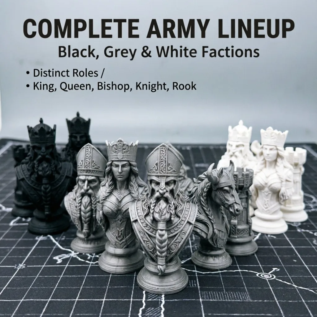 Board Game Print - Peças de Xadrez Impressas em 3D