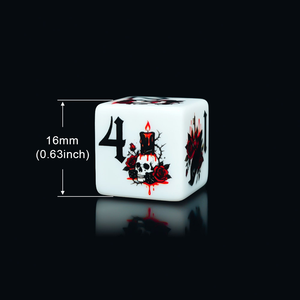 12 Peças de Dados Acrílicos D6 - Board Game Print avaliação e preço