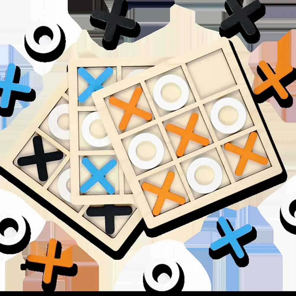Jogo de madeira xo tic tac toe - Board Game Education avaliação e preço