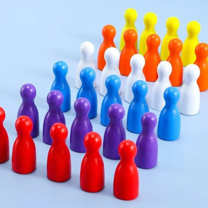 100 peças marcadores de xadrez - Board Game Illustration avaliação e preço