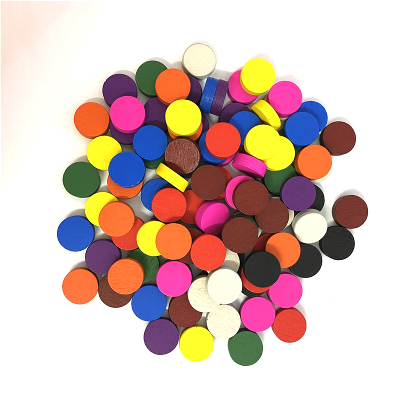 50 peças 15*5mm 11 cores disco - Board Game Illustration avaliação e preço