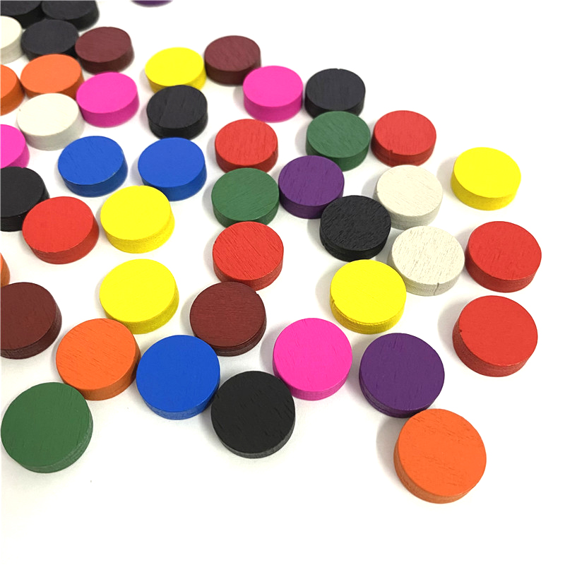 50 peças 15*5mm 11 cores disco - Board Game Illustration avaliação e preço