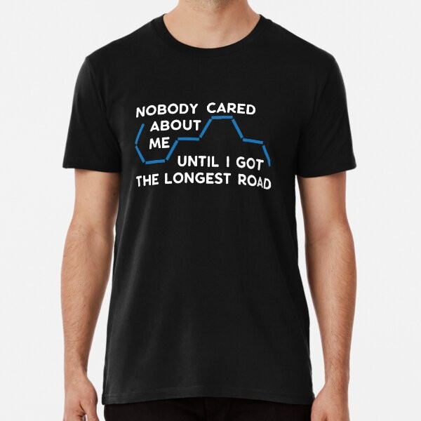 The Longest Road - Camiseta co - Board Game Print avaliação e preço