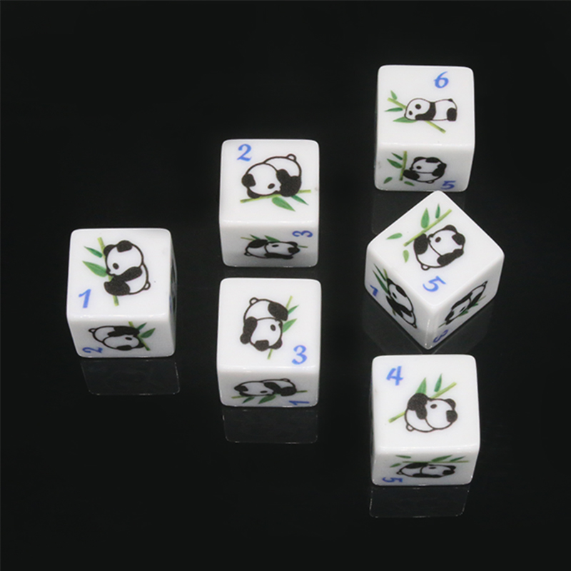 Panda impressão 6 lados jogo d - Board Game Print avaliação e preço