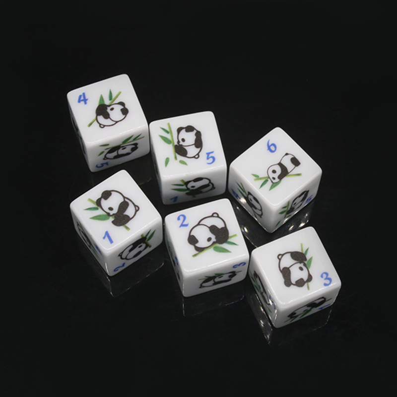 Panda impressão 6 lados jogo d - Board Game Print avaliação e preço