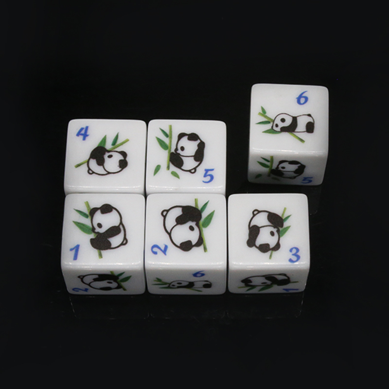 Panda impressão 6 lados jogo d - Board Game Print avaliação e preço