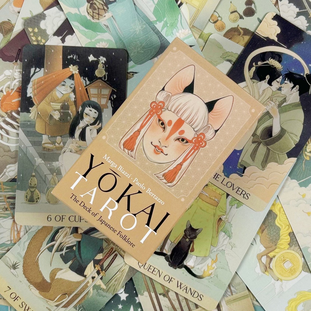 Baralho de tarô yokai, 78 peça - Board Game Illustration avaliação e preço