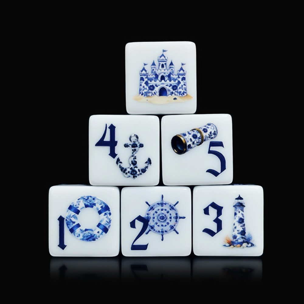 12 Peças de Dados Acrílicos D6 - Board Game Print avaliação e preço