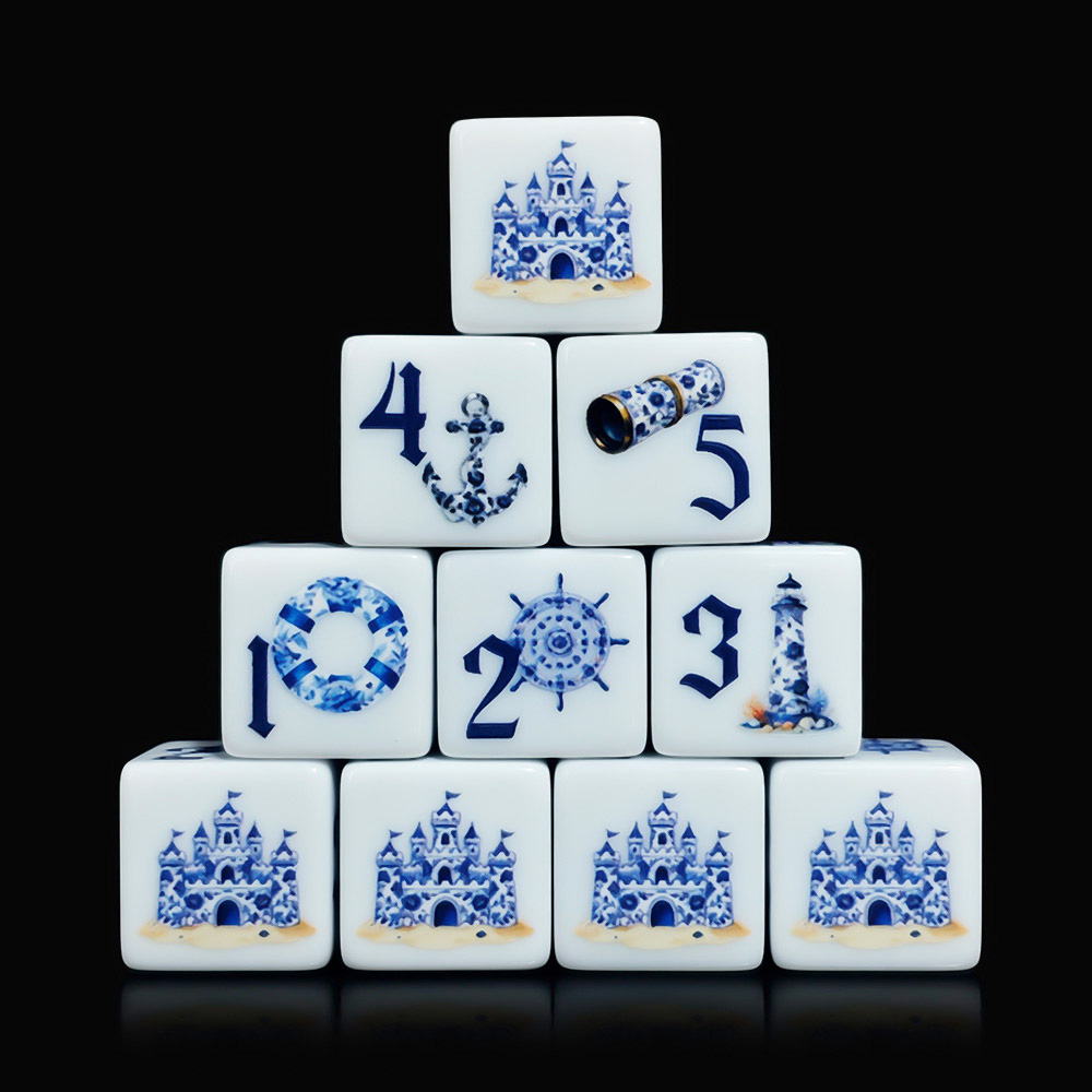 12 Peças de Dados Acrílicos D6 - Board Game Print avaliação e preço