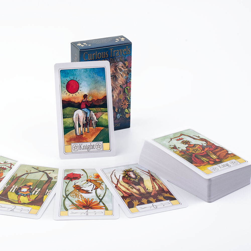 Curioso viagens tarô 10.3*6cm  - Board Game Illustration avaliação e preço